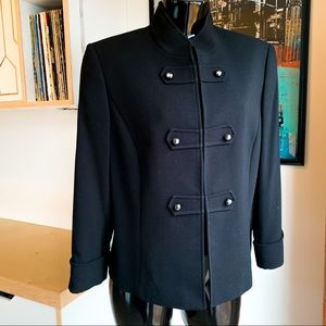 ALEX MARIE black military style tailored jacket!
